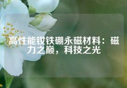 高性能釹鐵硼永磁材料：磁力之巔，科技之光