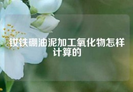 釹鐵硼油泥加工氧化物怎樣計算的