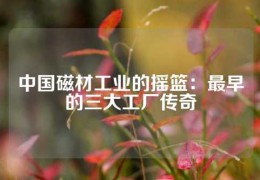 中國(guó)磁材工業(yè)的搖籃：最早的三大工廠傳奇