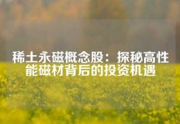 稀土永磁概念股：探秘高性能磁材背后的投資機遇