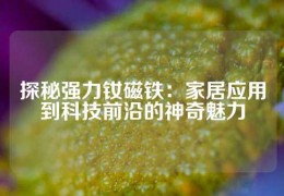 探秘強力釹磁鐵：家居應(yīng)用到科技前沿的神奇魅力