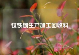 釹鐵硼生產(chǎn)加工回收料