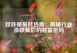 釹鐵硼磁材熱潮：揭秘行業漲跌背后的財富密碼