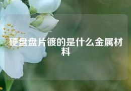 硬盤盤片鍍的是什么金屬材料