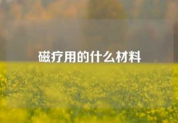 磁療用的什么材料