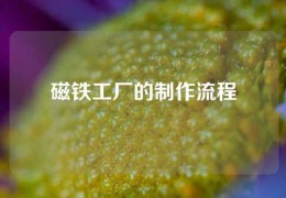 磁鐵工廠的制作流程