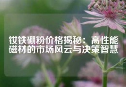 釹鐵硼粉價格揭秘：高性能磁材的市場風云與決策智慧