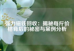 強力磁鐵回收：揭秘每斤價格背后的秘密與案例分析