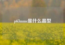 p63mmc是什么晶型