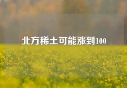 北方稀土可能漲到100