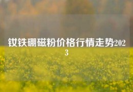 釹鐵硼磁粉價格行情走勢2023