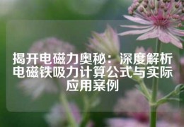 揭開(kāi)電磁力奧秘：深度解析電磁鐵吸力計(jì)算公式與實(shí)際應(yīng)用案例