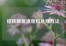 釹鐵硼廢渣廢料處理方法