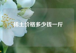 稀土價格多少錢一斤