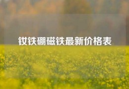 釹鐵硼磁鐵最新價(jià)格表