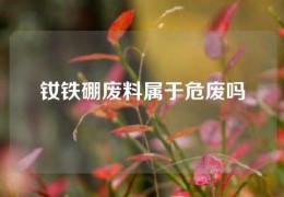 釹鐵硼廢料屬于危廢嗎