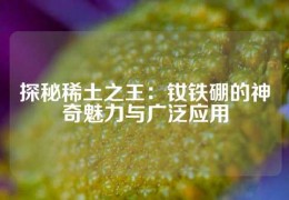 探秘稀土之王：釹鐵硼的神奇魅力與廣泛應用