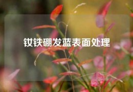 釹鐵硼發藍表面處理