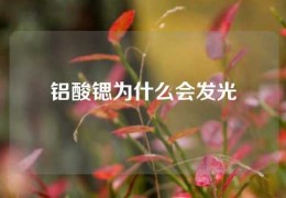 鋁酸鍶為什么會發光