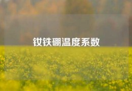 釹鐵硼溫度系數