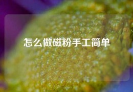 怎么做磁粉手工簡單