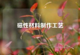 磁性材料制作工藝