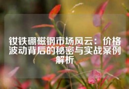 釹鐵硼磁鋼市場風云：價格波動背后的秘密與實戰案例解析