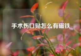 手術(shù)傷口貼怎么有磁鐵
