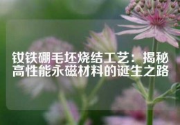 釹鐵硼毛坯燒結工藝：揭秘高性能永磁材料的誕生之路