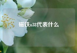 磁鐵n38代表什么