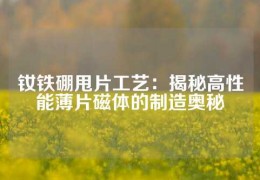 釹鐵硼甩片工藝：揭秘高性能薄片磁體的制造奧秘