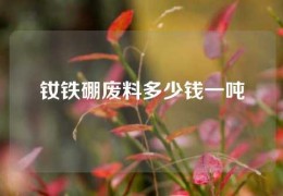 釹鐵硼廢料多少錢一噸