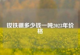 釹鐵硼多少錢一噸2023年價格