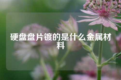 硬盤盤片鍍的是什么金屬材料