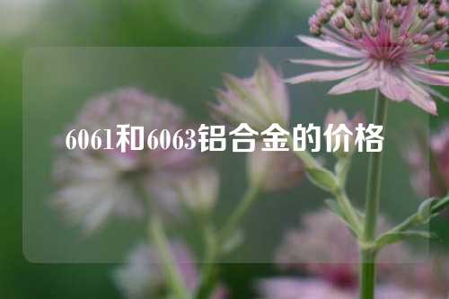 6061和6063鋁合金的價格