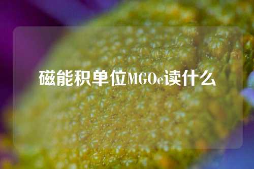 磁能積單位MGOe讀什么