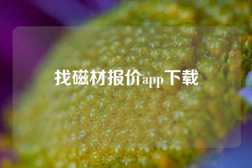 找磁材報價app下載