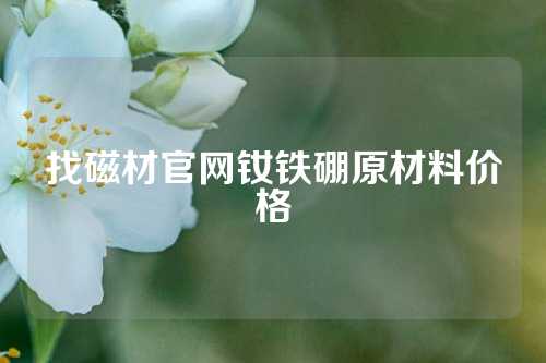 找磁材官網(wǎng)釹鐵硼原材料價(jià)格