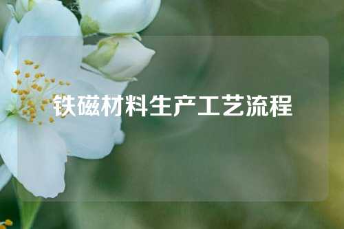 鐵磁材料生產(chǎn)工藝流程