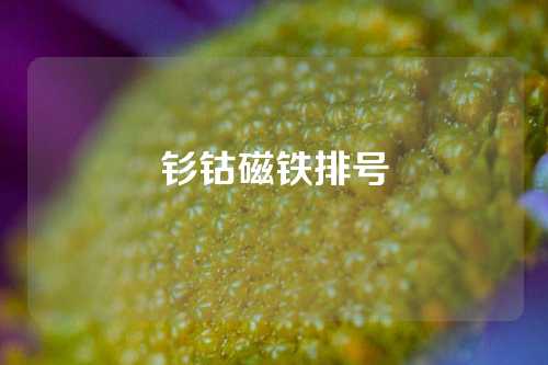 釤鈷磁鐵排號(hào)