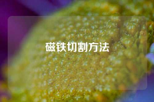 磁鐵切割方法