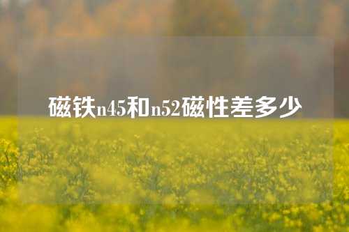 磁鐵n45和n52磁性差多少