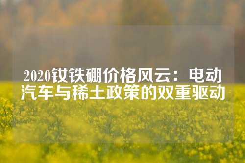 2020釹鐵硼價格風云：電動汽車與稀土政策的雙重驅動