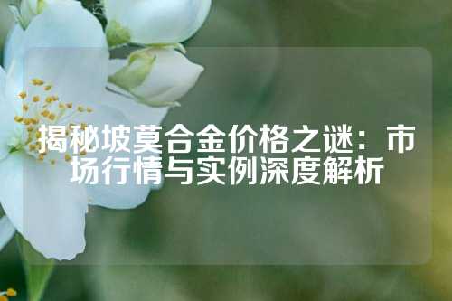 揭秘坡莫合金價(jià)格之謎：市場行情與實(shí)例深度解析