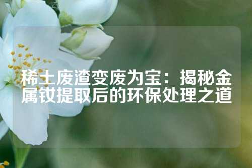 稀土廢渣變廢為寶：揭秘金屬釹提取后的環(huán)保處理之道