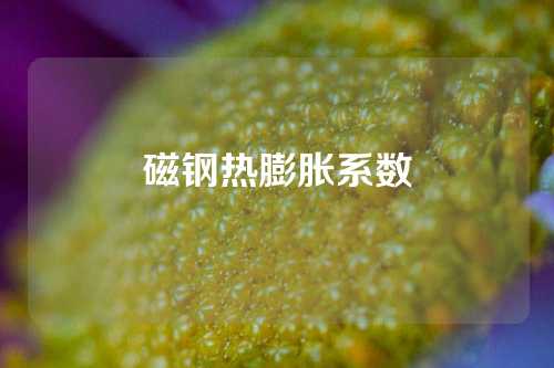 磁鋼熱膨脹系數