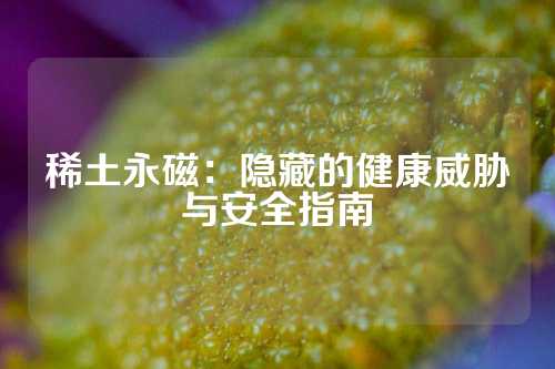 稀土永磁：隱藏的健康威脅與安全指南