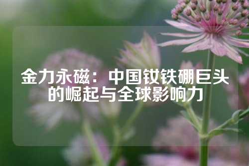 金力永磁：中國釹鐵硼巨頭的崛起與全球影響力