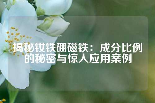 揭秘釹鐵硼磁鐵：成分比例的秘密與驚人應用案例