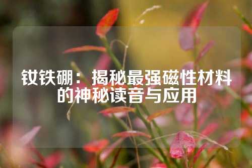 釹鐵硼：揭秘最強(qiáng)磁性材料的神秘讀音與應(yīng)用